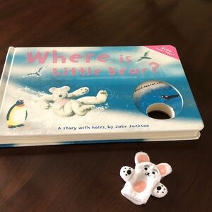 Where is Little Bear? Children's Book with Finger Puppet